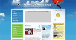 Desktop Screenshot of aeroklub-ivanic.hr