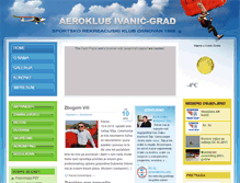 Tablet Screenshot of aeroklub-ivanic.hr